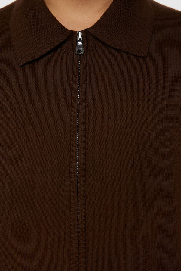 Kaleb Merino Wool Zip Cardigan