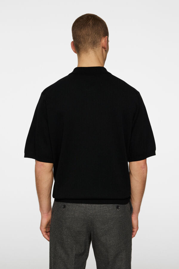 Tyler Quarter Zip Knit Polo