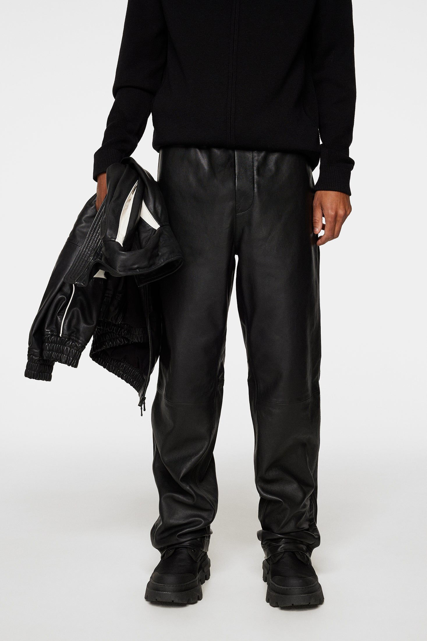 Santo Leather Track Pants