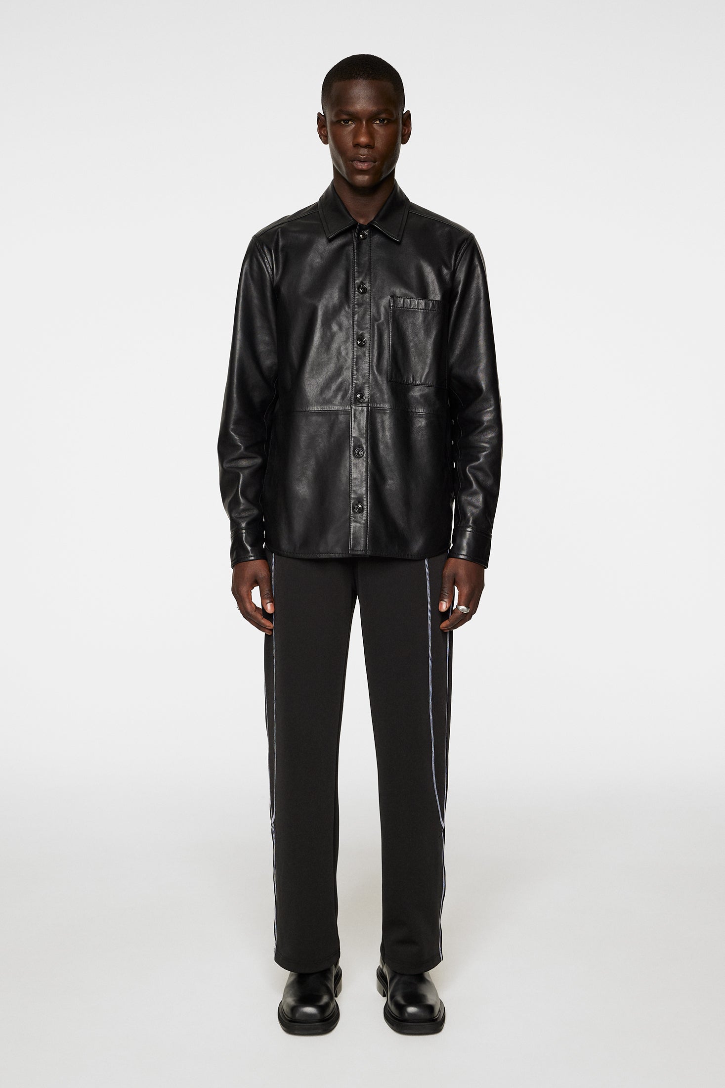 Lanson Leather Overshirt