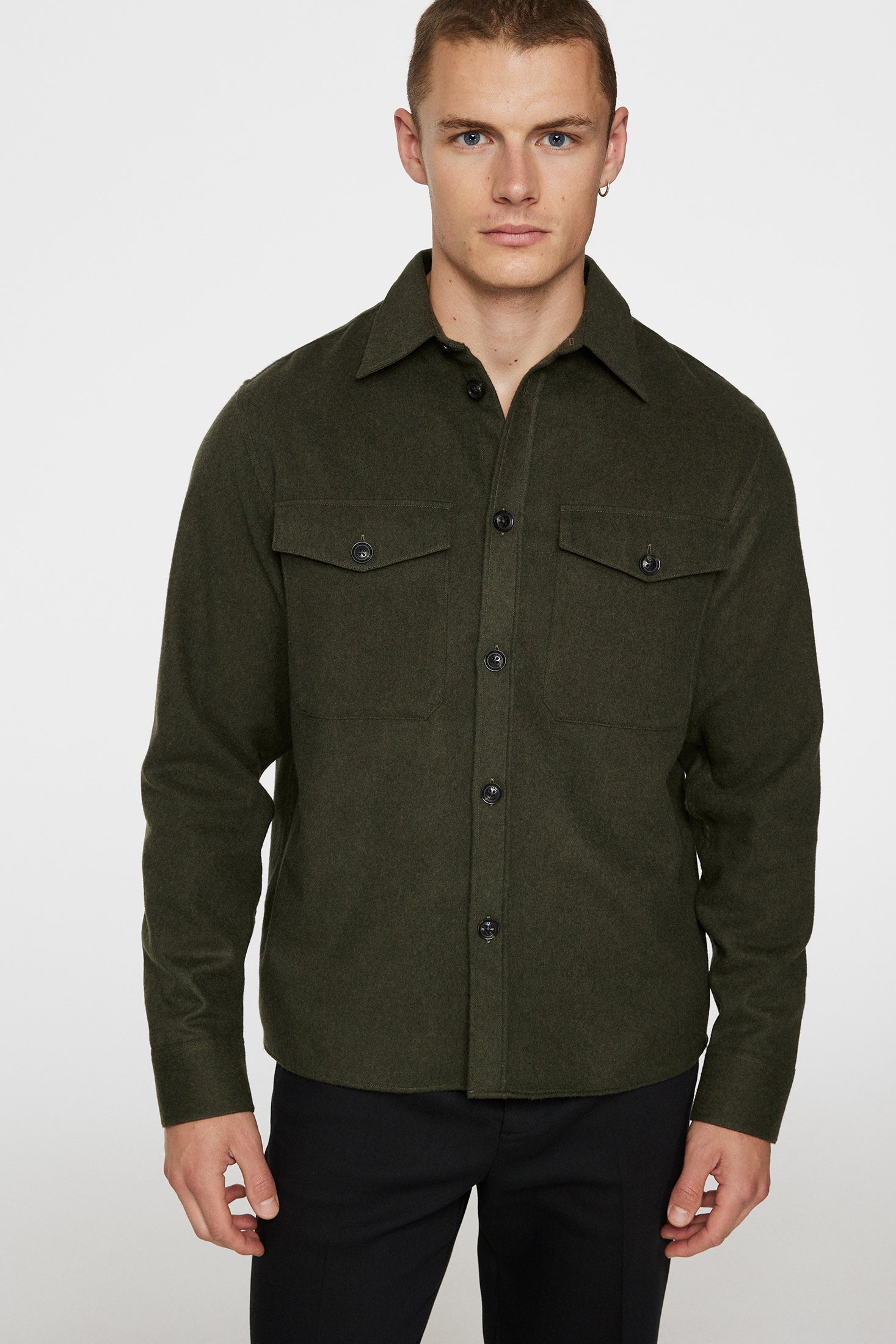 Flat Wool Overshirt